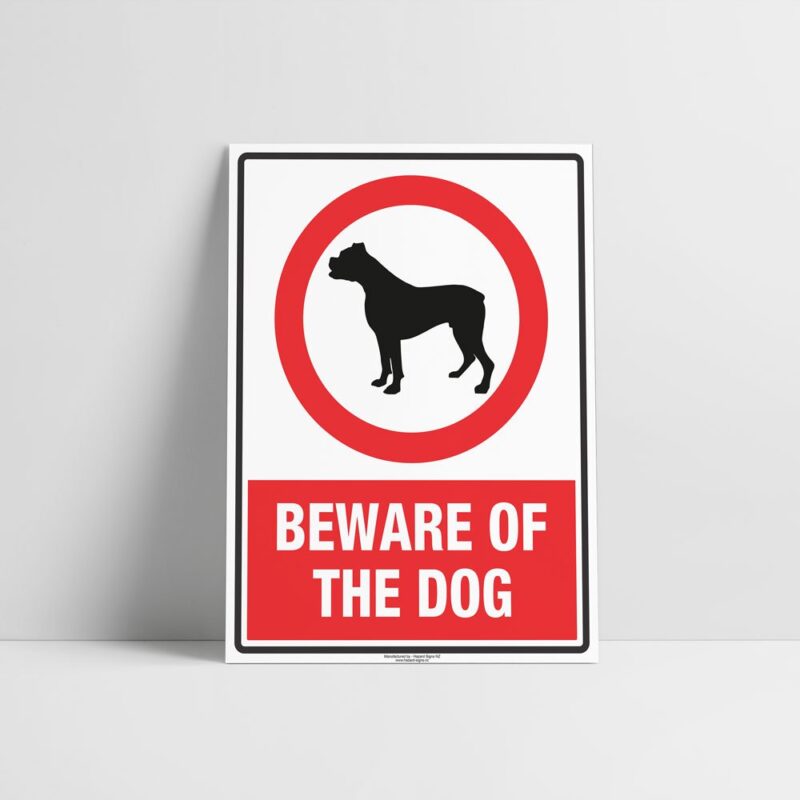 Beware Of The Dog Sign - Prohibition Sign - Hazard Signs NZ