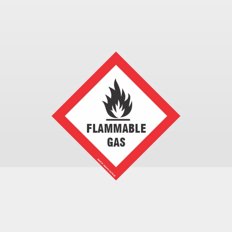 Class 2 Flammable Gas Sign