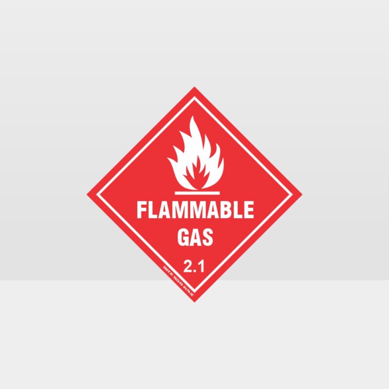 Class 2.1 Flammable Gas Sign