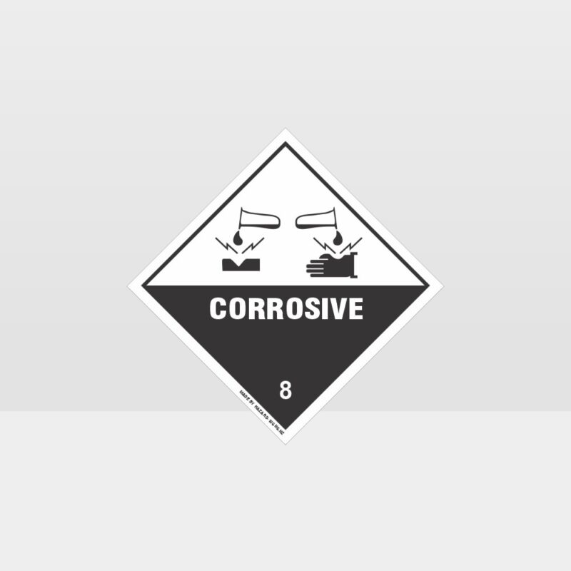 Class 8 Corrosive Sign