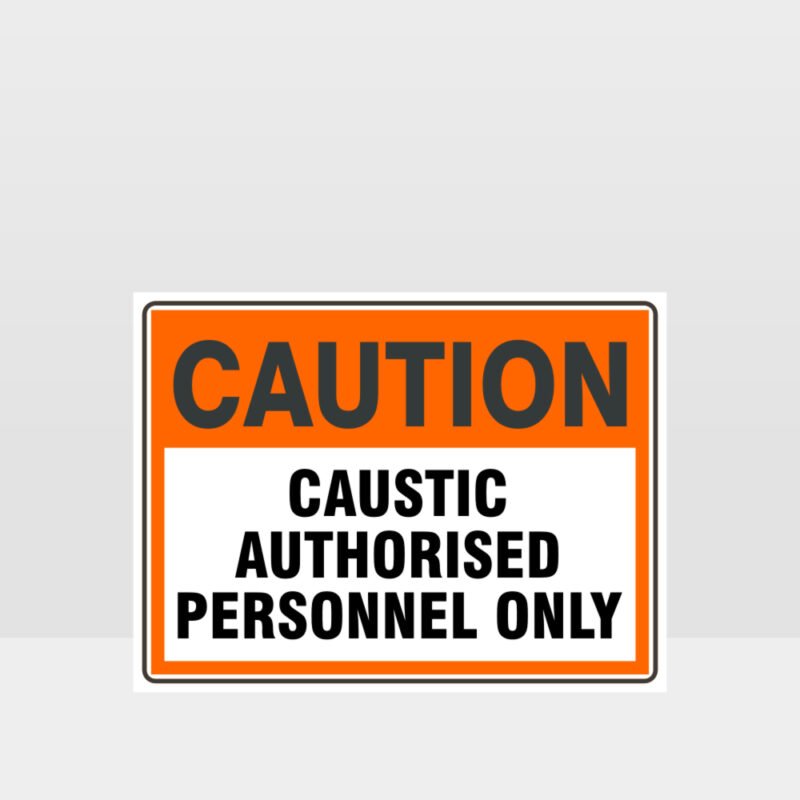 Caution Caustic Sign