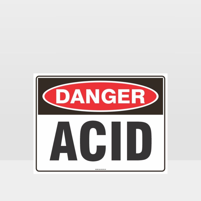 Danger Acid Sign