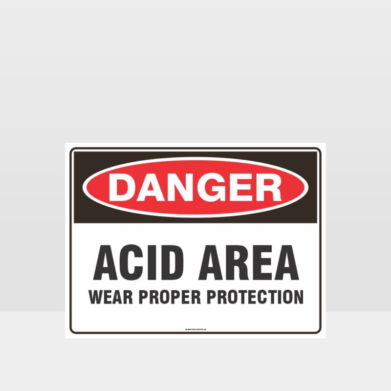 Acid Area Wear Proper Protection