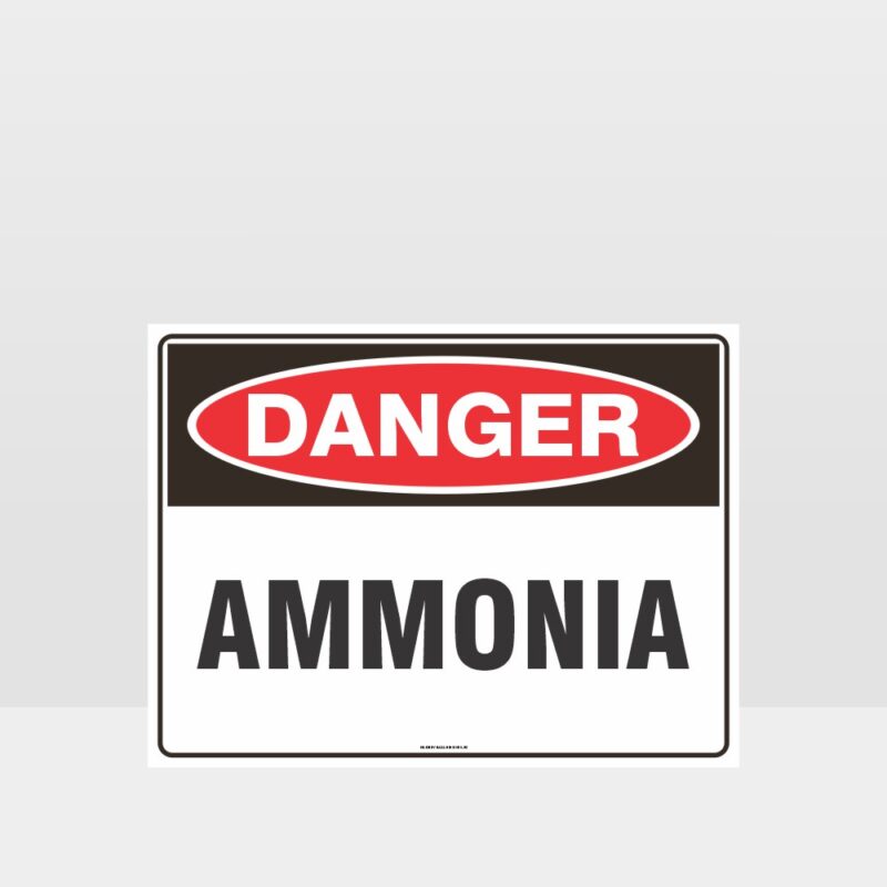 Danger Ammonia Sign