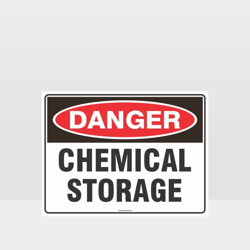 Danger Chemical Storage Sign