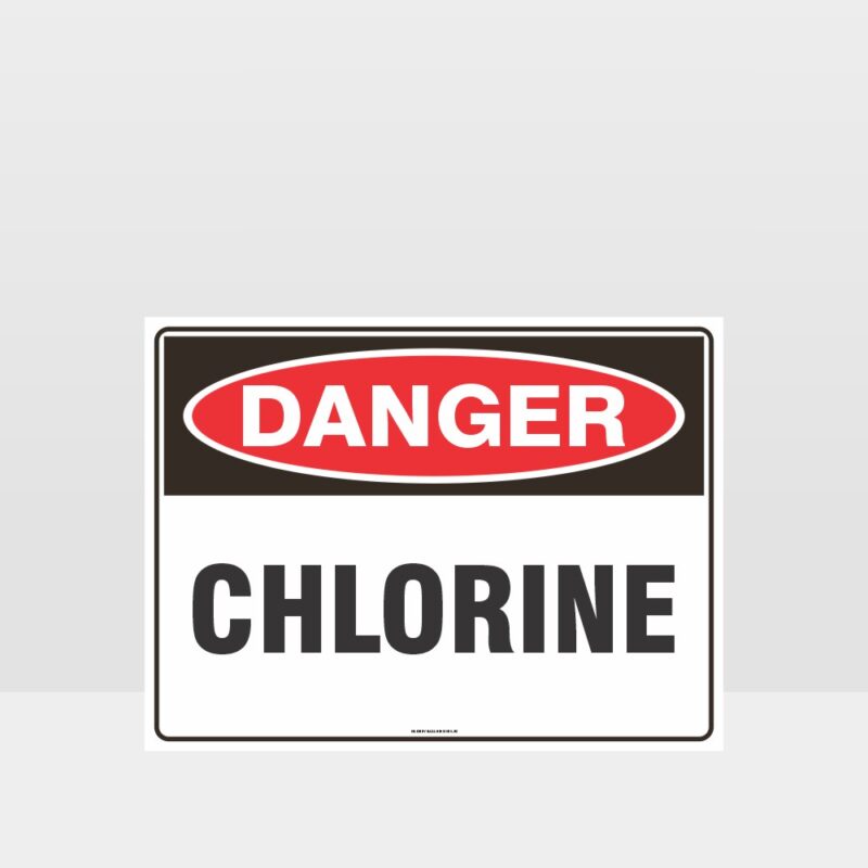 Danger Chlorine Sign