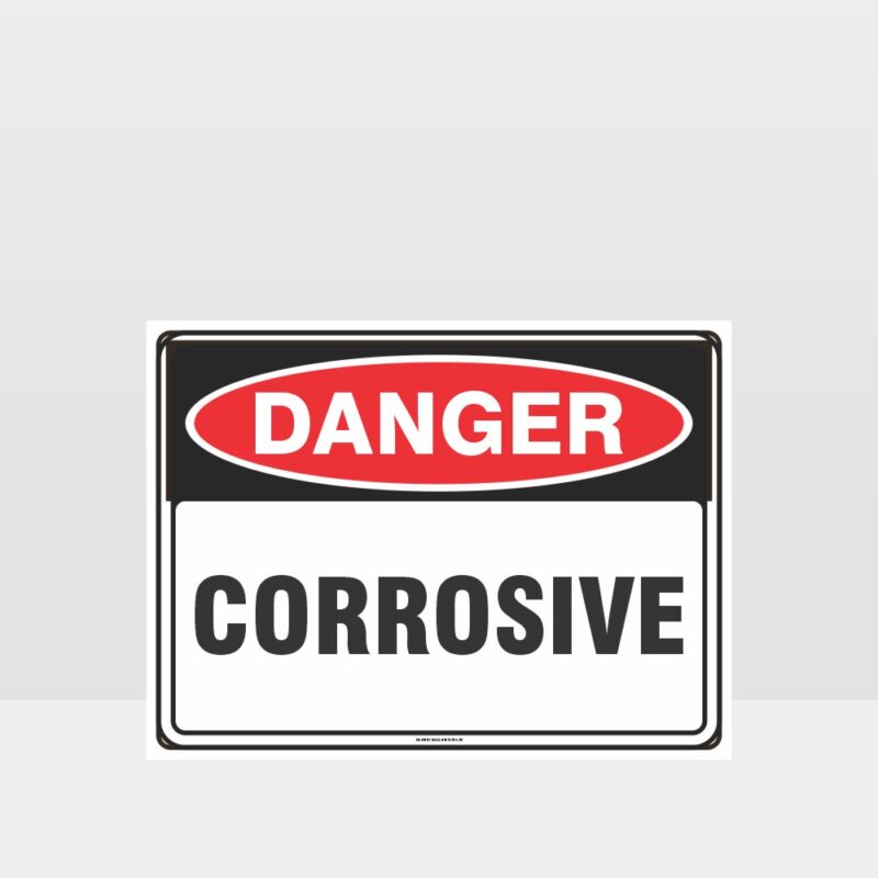 Danger Corrosive Sign