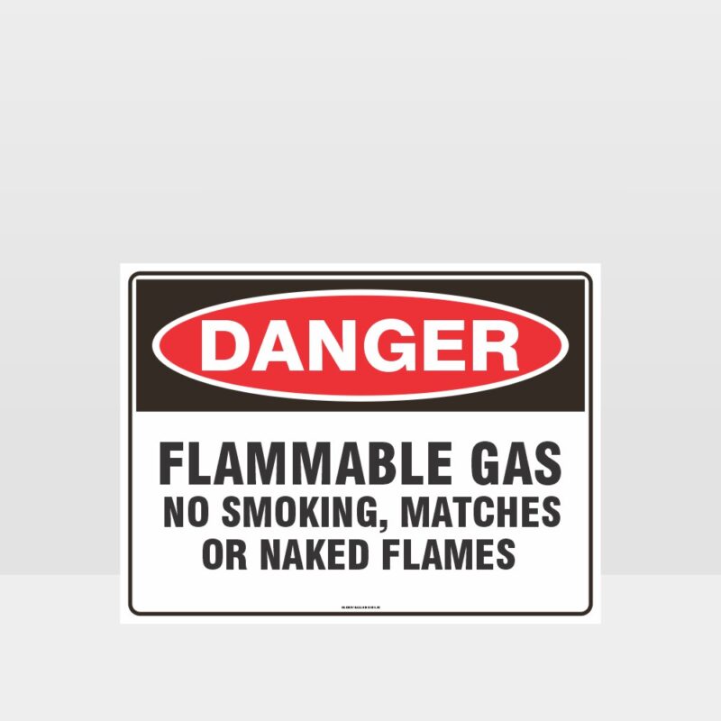 Flammable Gas No Smoking