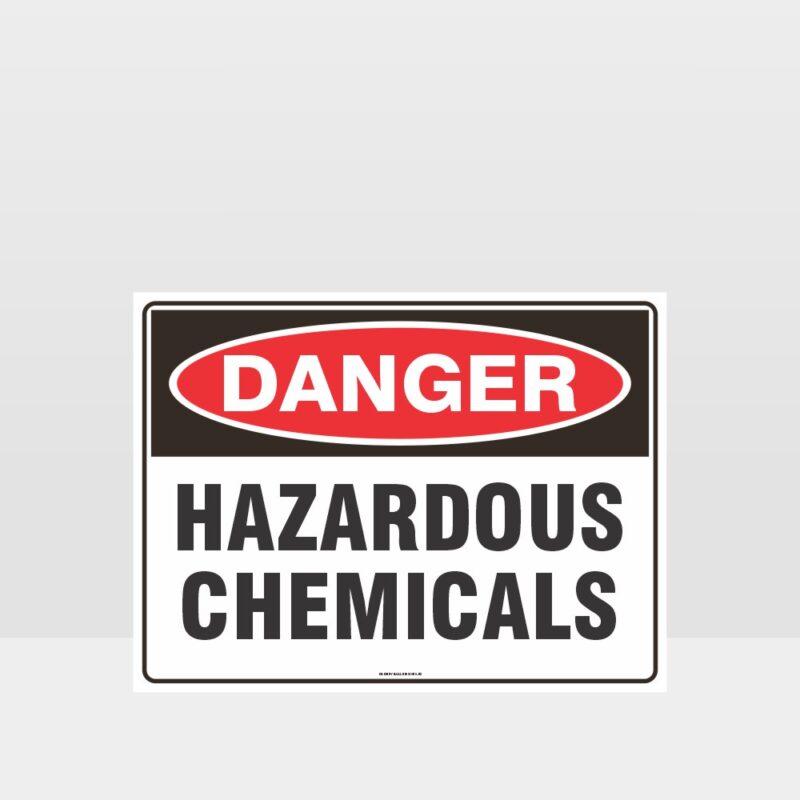 Danger Hazardous Chemicals Sign