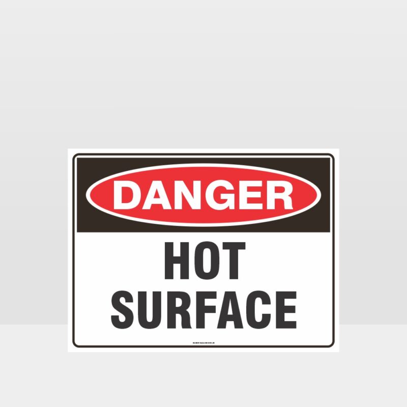 Danger Hot Surface Sign