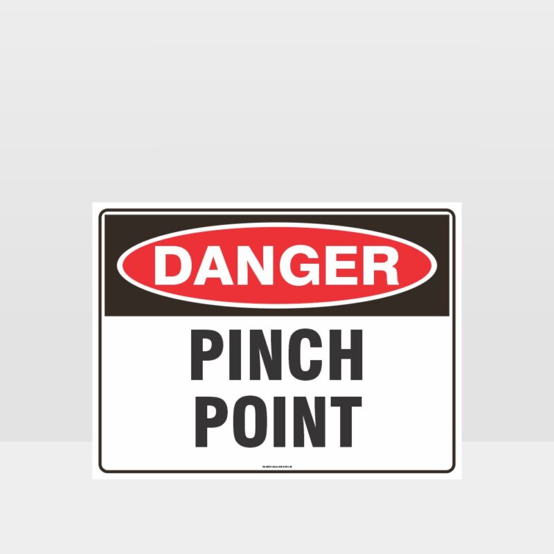 Danger Pinch Point Sign