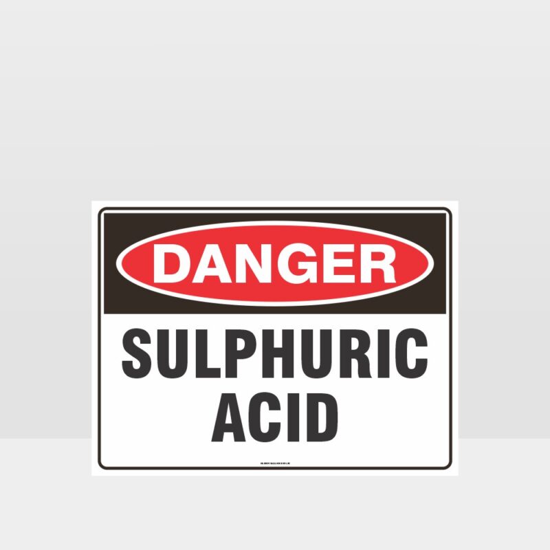 Danger Sulphuric Acid Sign