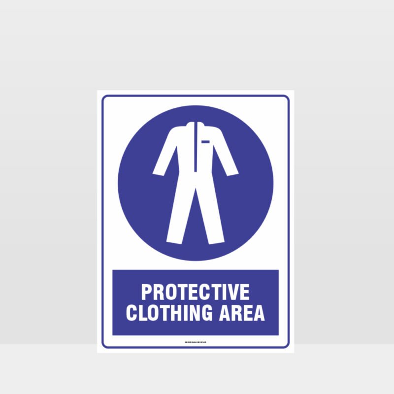 Mandatory Protective Clothing Area Sign