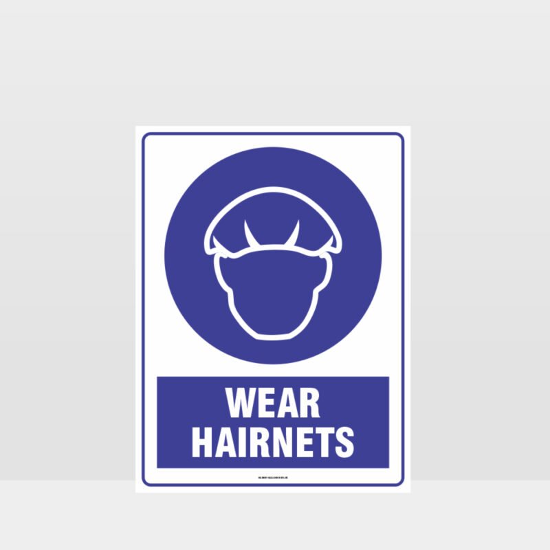 Mandatory Wear Hairnets Sign