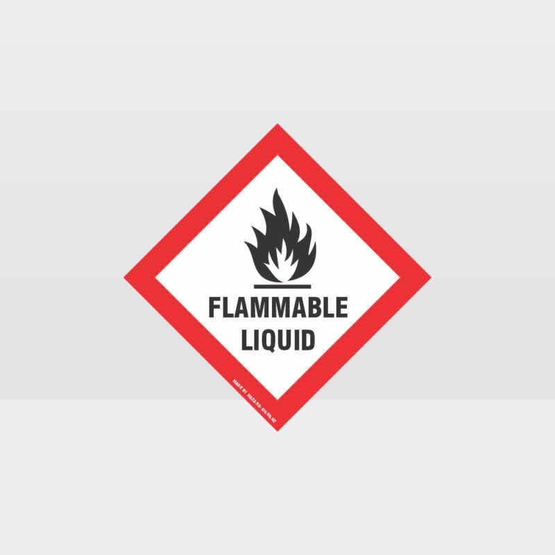 Class 3 Flammable Liquid Sign