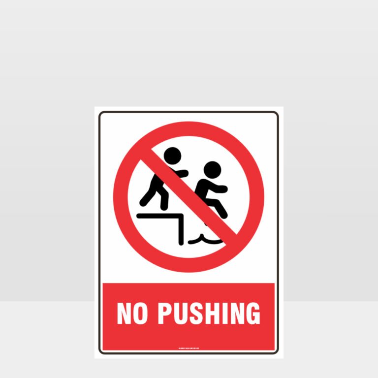 No Pushing Meaning