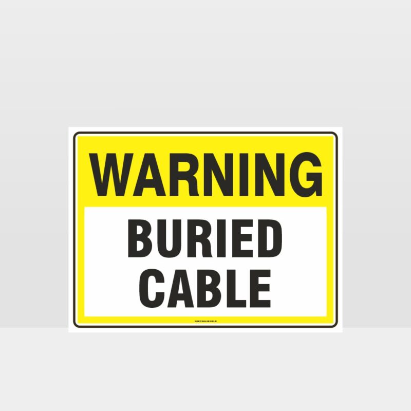 Warning Buried Cable Sign