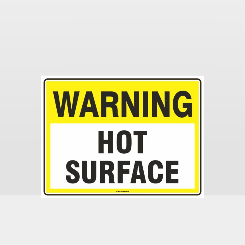 Warning Hot Surface Sign