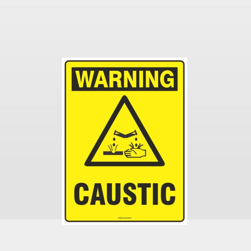 Warning Caustic Sign