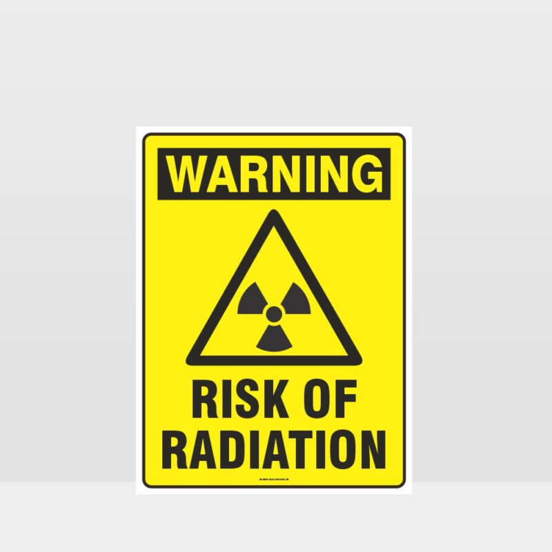 Warning Risk Of Radiation Sign