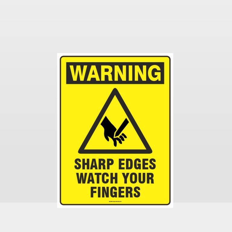 Warning Sharp Edges Sign - Notice/Information Sign - HAZARD SIGNS NZ