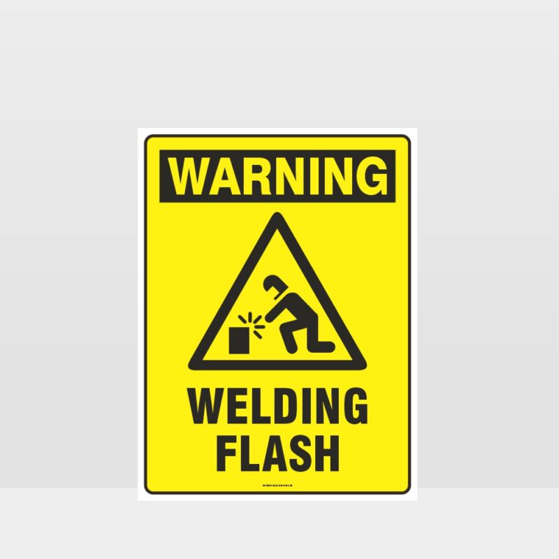 Warning Welding Flash Sign