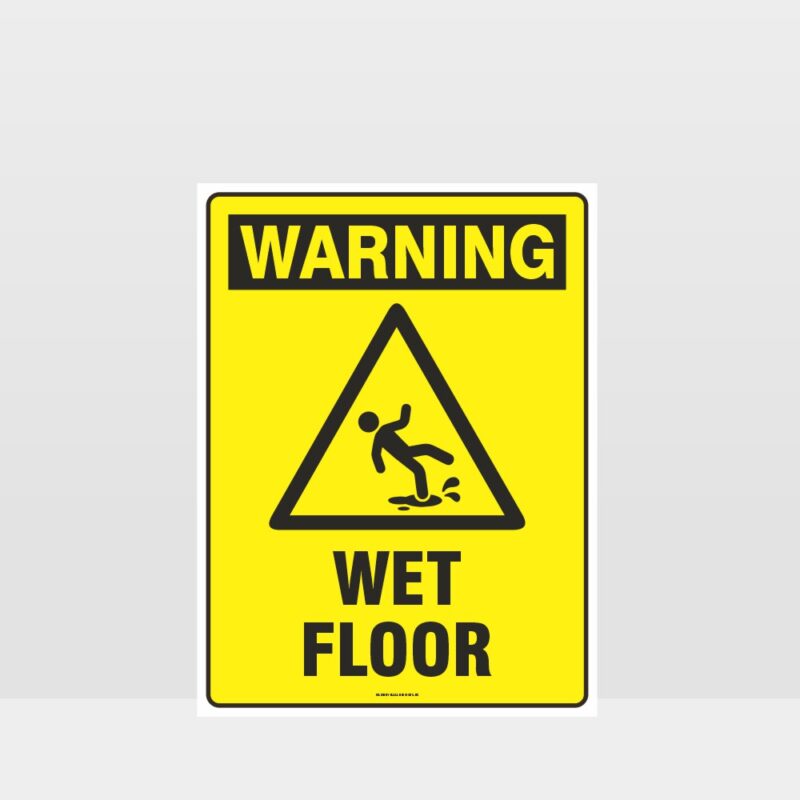 Warning Wet Floor Sign