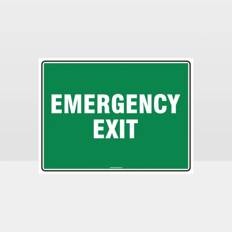 Emergency Exit Sign Emergency Signs HAZARD SIGNS NZ