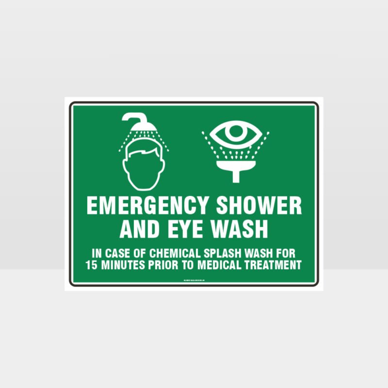 Emergency Shower And Eye Wash Sign