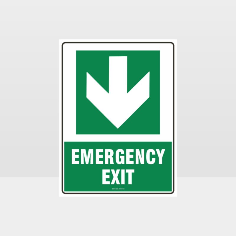 Emergency Exit Arrow 05 Sign