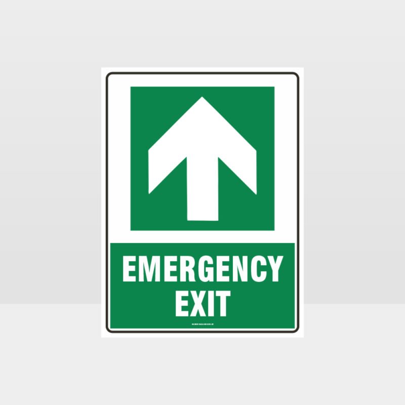 Emergency Exit Arrow 07 Sign