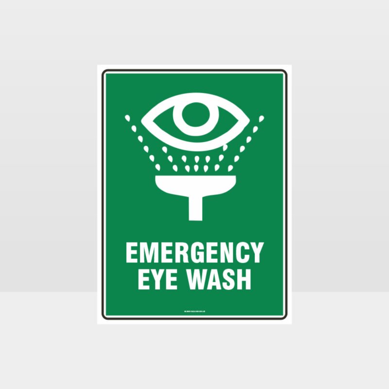 Emergency Eye Wash Sign