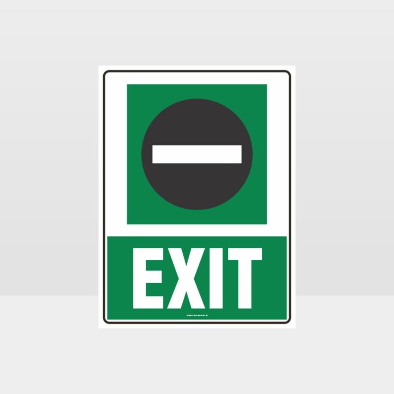 Exit 01 Sign