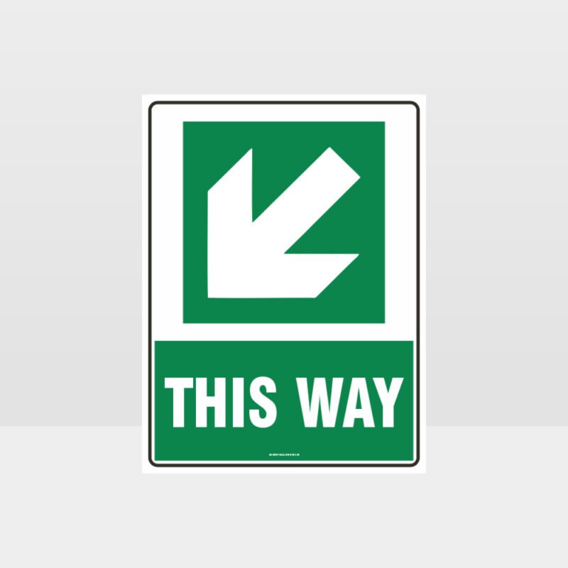 This Way Arrow 03 Sign