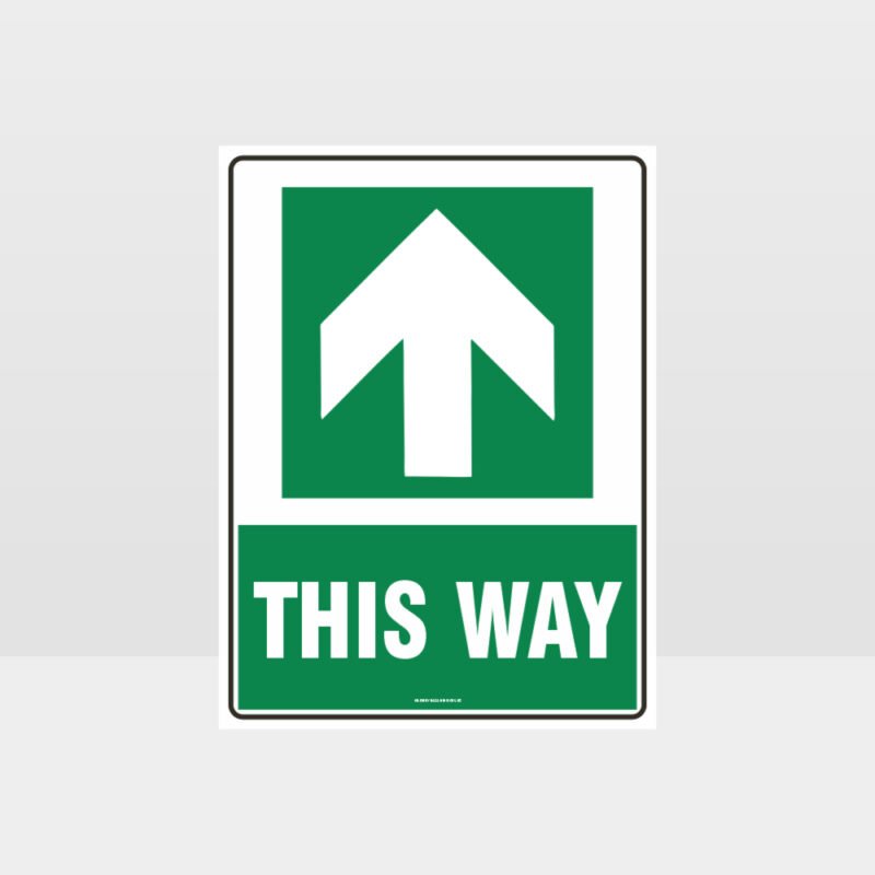 This Way Arrow 07 Sign