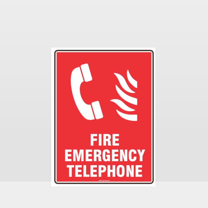 Fire Emergency Telephone Sign