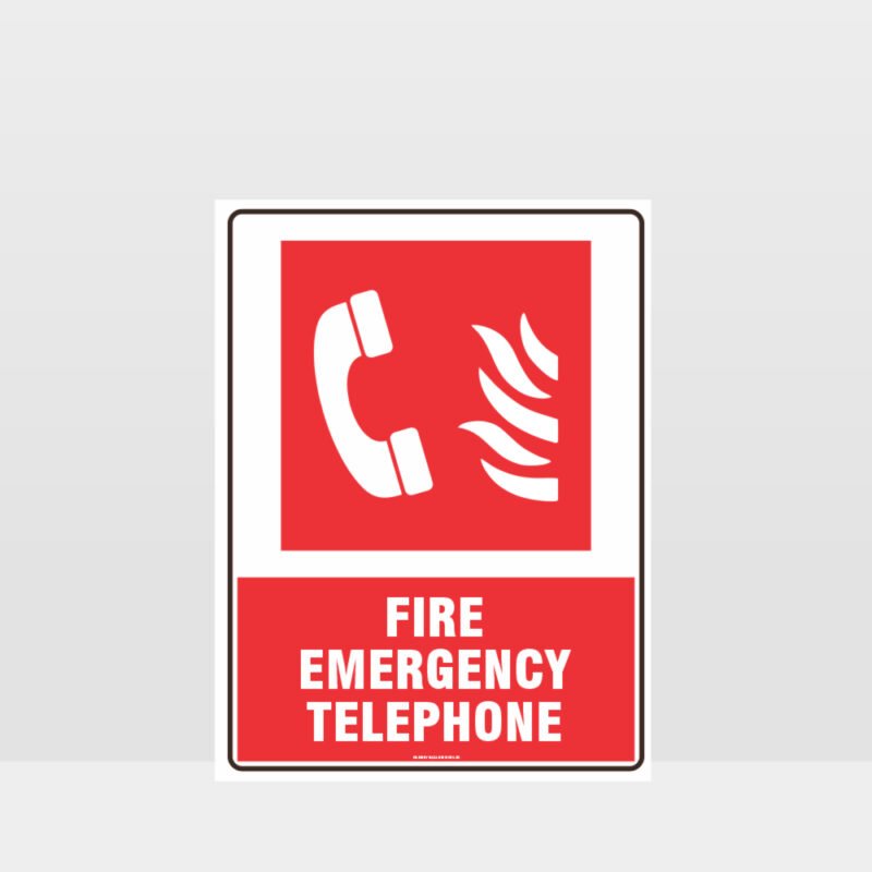 Fire Emergency Telephone Sign 02