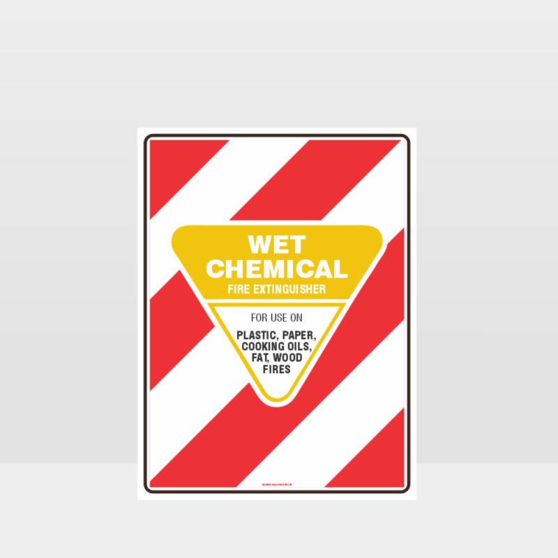 Wet Chemical Fire Extinguisher Sign