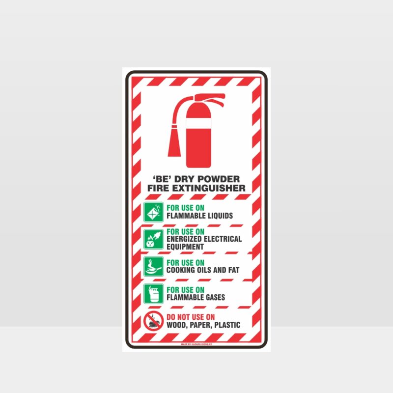 Foam Spray Fire Extinguisher Sign