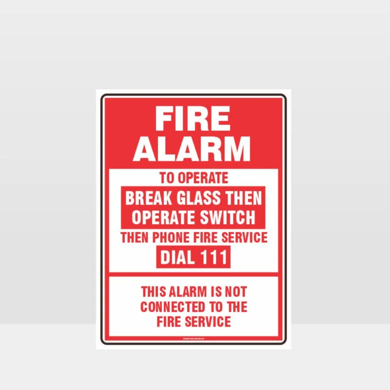 Fire Alarm Sign