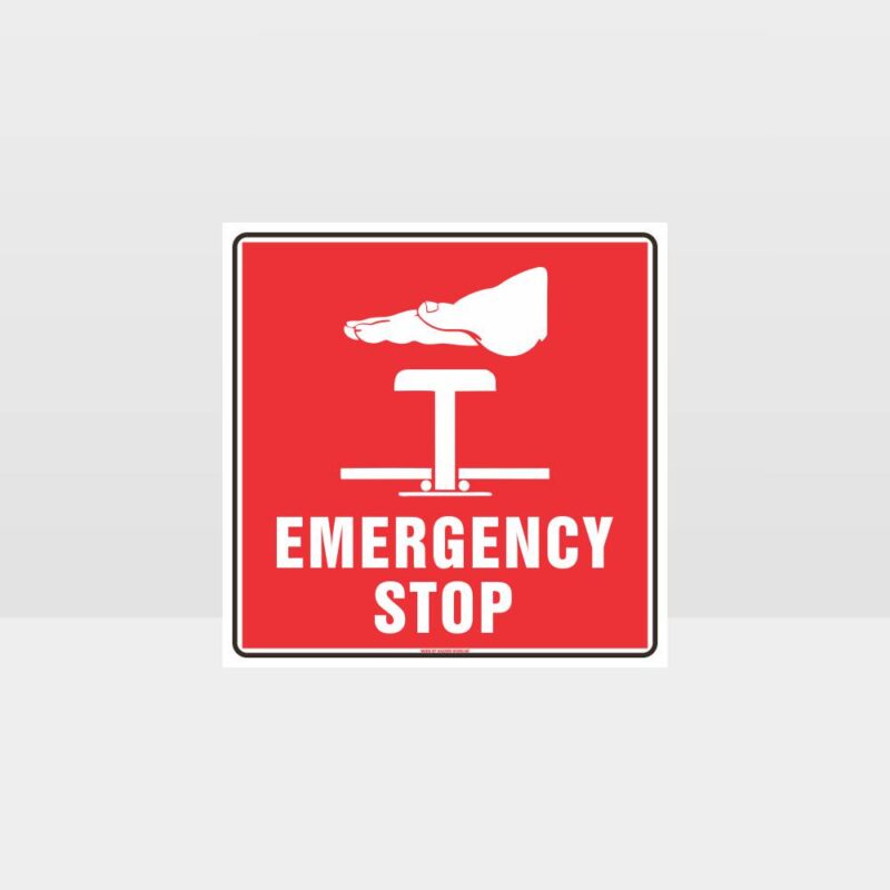 Emergency Button Sign