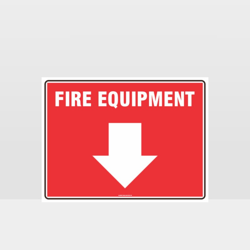 Fire Equipment Sign