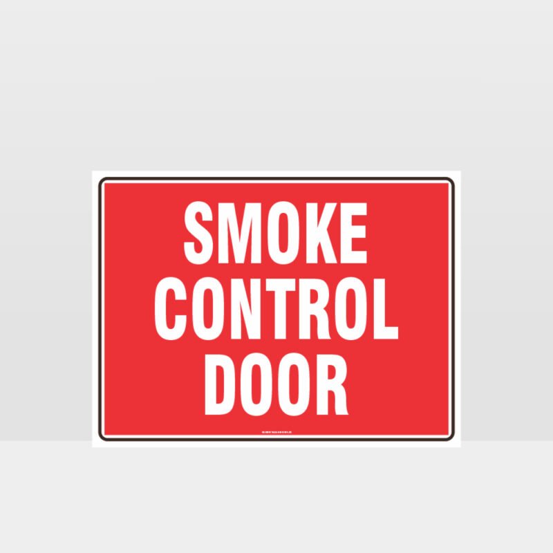 Fire Smoke Control Door Sign