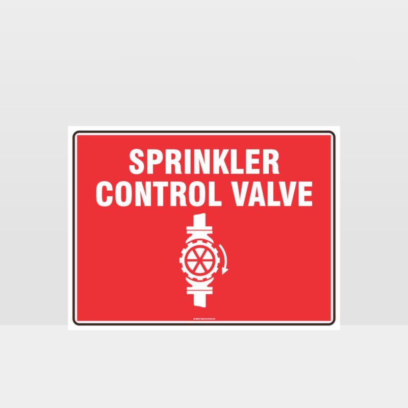 Sprinkler Control Valve Sign