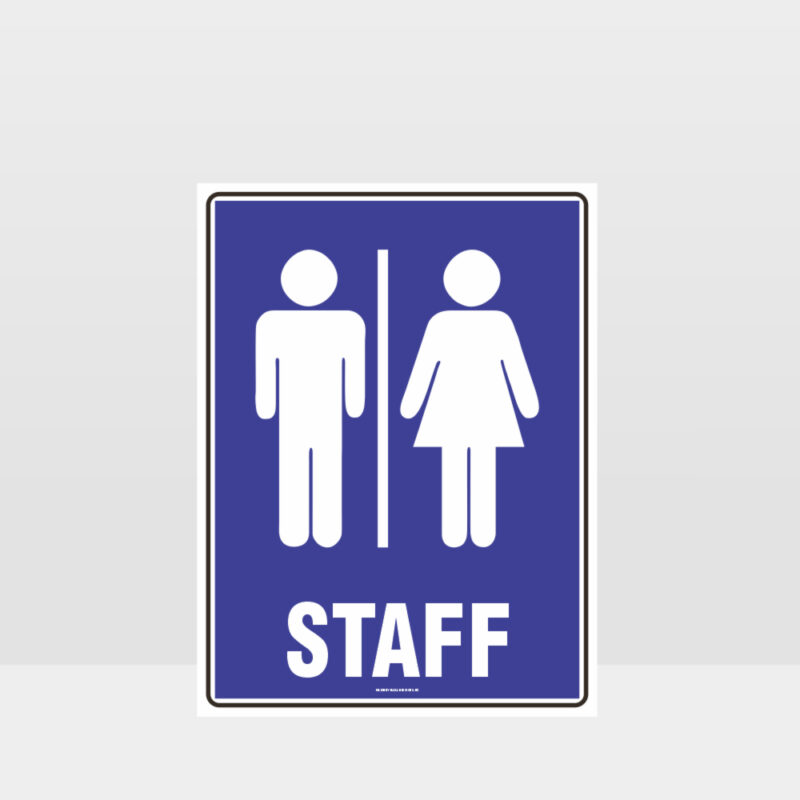 Staff Toilet Sign