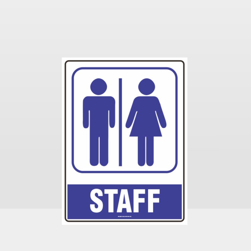 Staff Toilet Symbol Sign