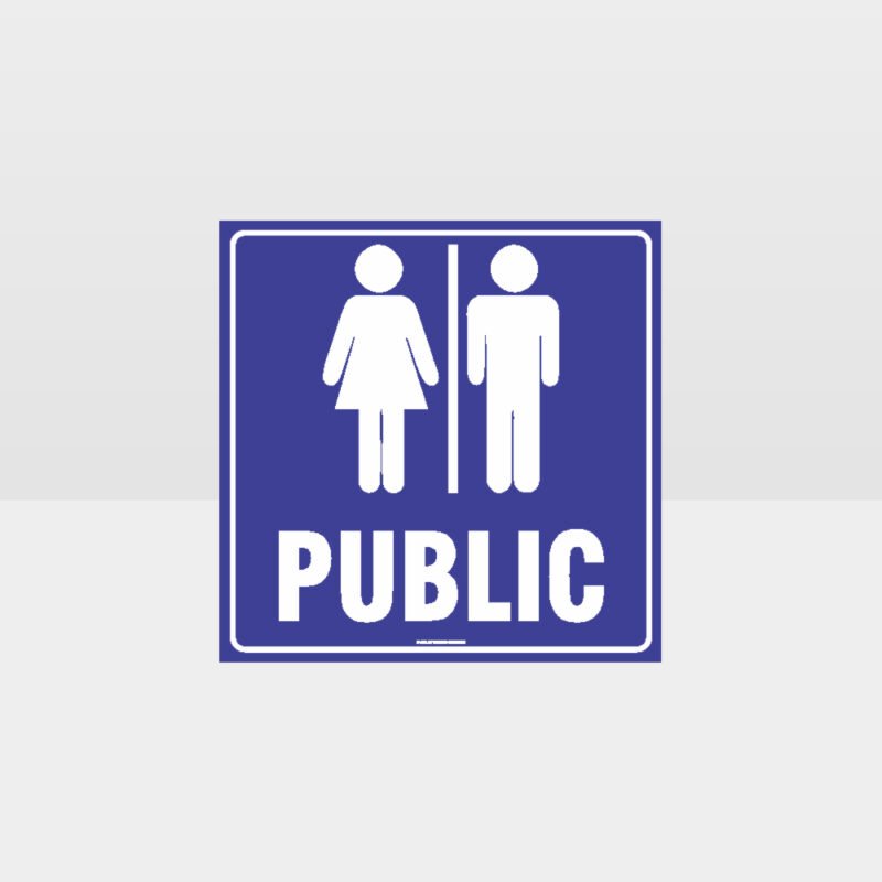 Public Toilet Sign