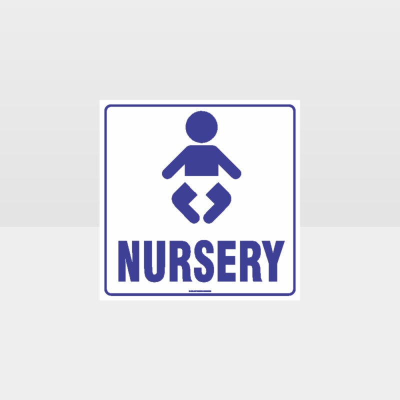 Nursery White background Sign