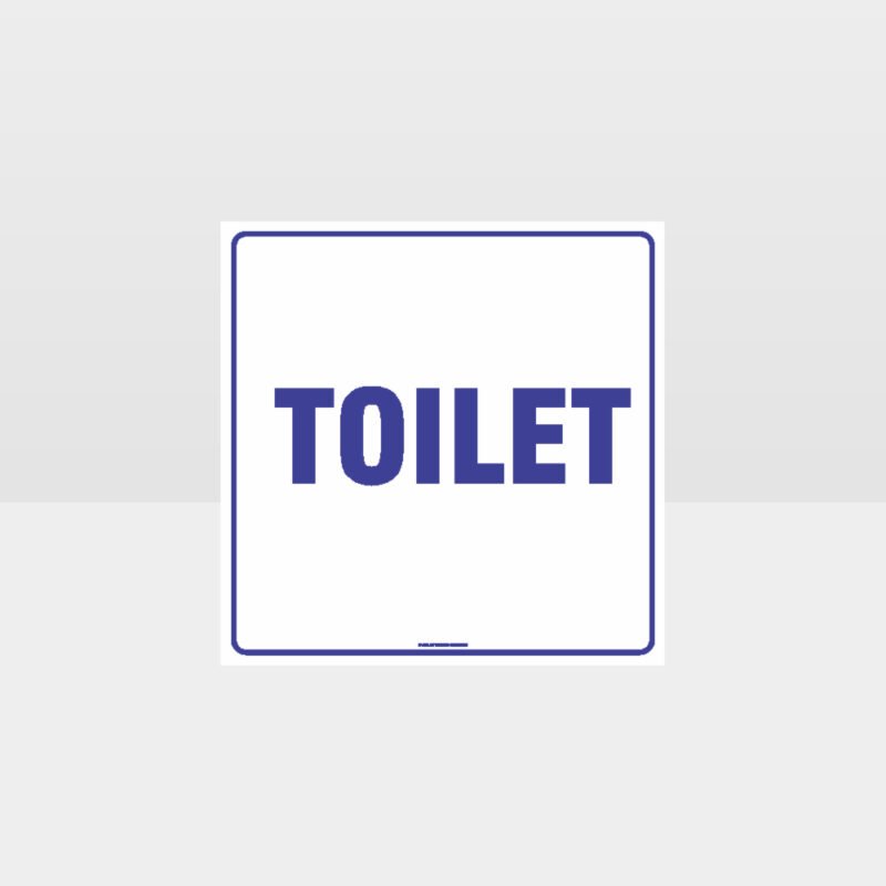 Toilet White background Sign