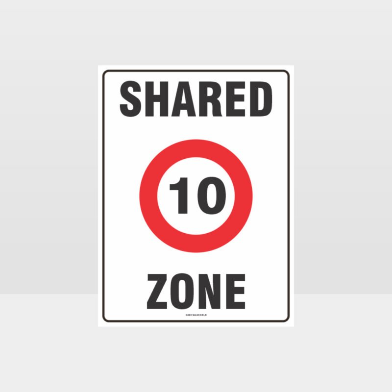 10 Shared Zone Sign